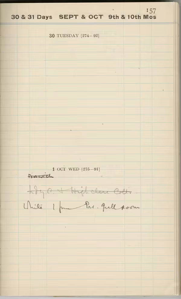 Handwritten notes on paper