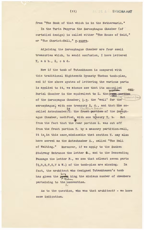 Printed text and handwritten notes on paper