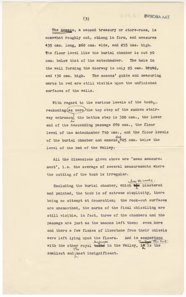 Printed text and handwritten notes on paper