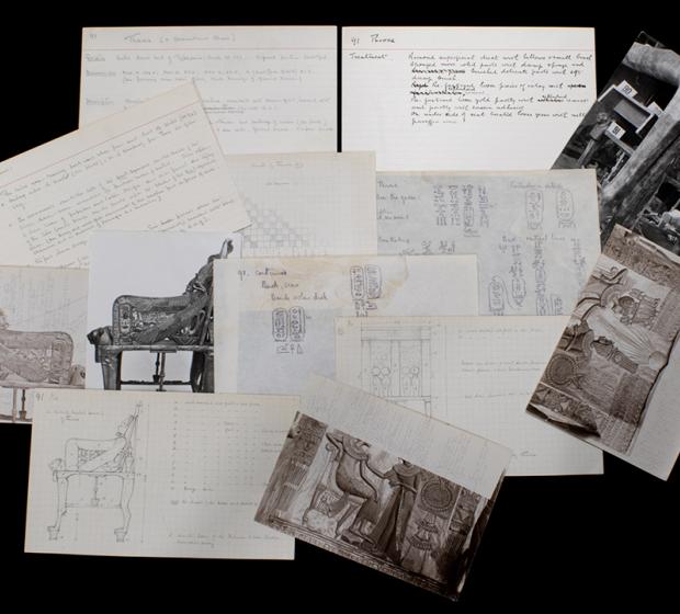 collection of object cards and photos