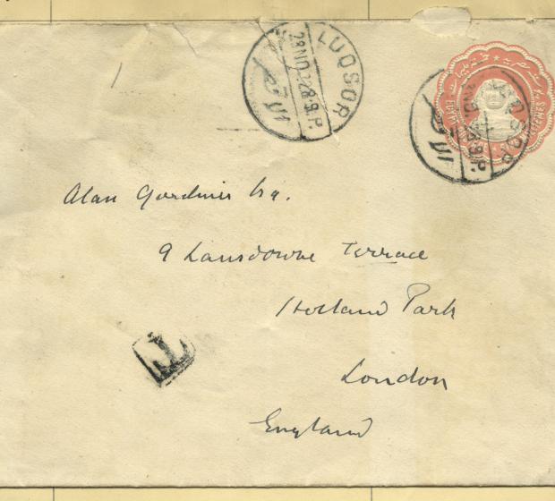 Envelope for handwritten letter