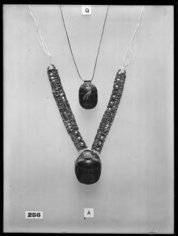 Image of two scarab pectorals negative