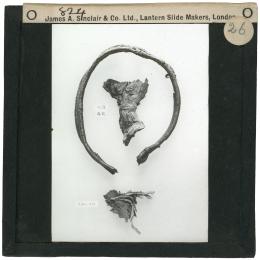 Image of lantern slide of wrapped objects