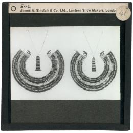 Image of lantern slide of two collars