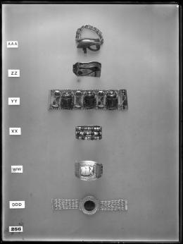 Image of negative of six bracelets