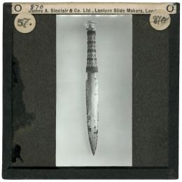 Image of lantern slide of dagger