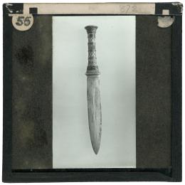 Image of lantern slide of dagger