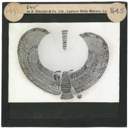 Image of lantern slide of cobra and vulture collar