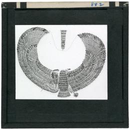 Image of lantern slide of cobra and vulture collar