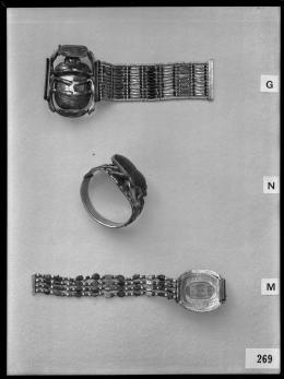 Image of negative of three bracelets