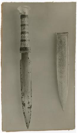 Image of print of dagger and sheath