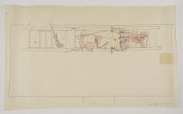 Plan of antechamber in ink