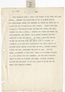 Typed lecture with annotations in pencil