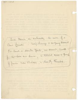 Lecture with annotations in pencil