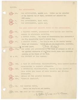 Typed lecture with annotations in pencil