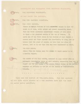 Typed lecture with annotations in pencil