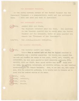 Typed lecture with annotations in pencil