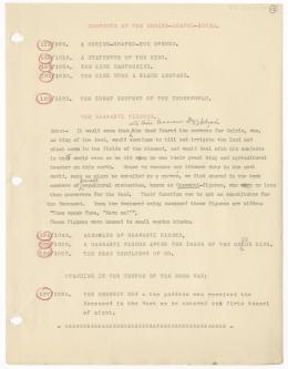 Typed lecture with annotations in pencil