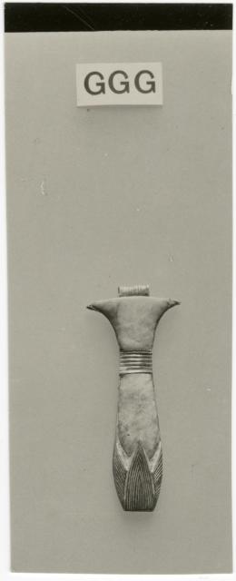 image of photographic print of papyrus column amulet in object card