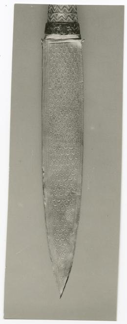 image of photographic print of dagger in object card