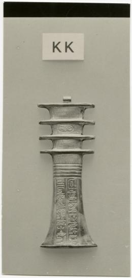 image of photographic print of djed-amulet in object card