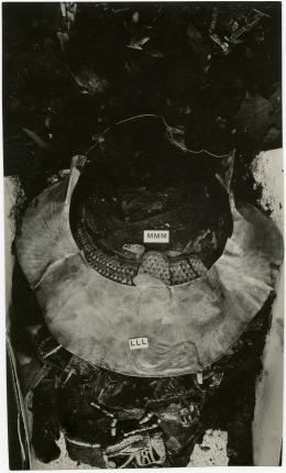 image of photographic print of king's mummy within coffin in object card