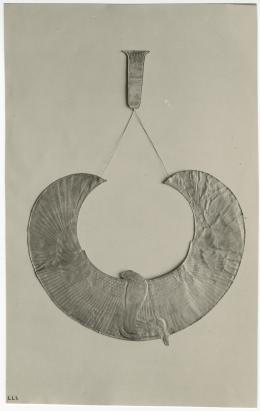 image of photographic print of gold cobra collar in object card