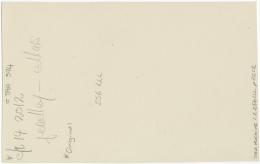 image of verso of photographic print