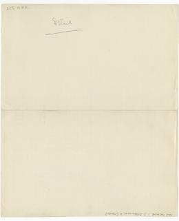 image of verso of drawing in object card