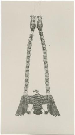 image of photographic print of vulture pectoral in object card