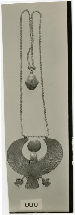 image of photographic print of hawk pectoral in object card