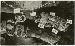 image of photographic print of king's mummy within coffin in object card