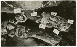 image of photographic print of torso of king's mummy within coffin in object card