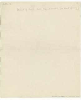 image of verso of drawing in object card