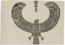 image of photographic print of hawk collar in object card