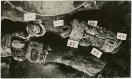 image of photographic print of torso of king's mummy within coffin in object card