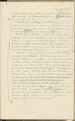 Handwritten lecture notes on paper