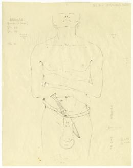 objects found on Tutankhamun's body: abdomen