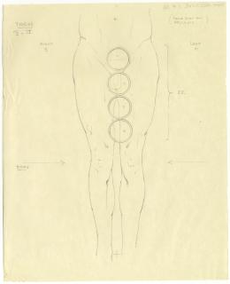 objects found on Tutankhamun's body: thighs