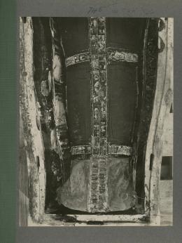 image of lower half of king's mummy inside coffin from Burton's album