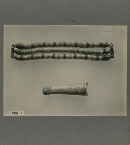 image of necklace and beard originally attached to king's mask, from Burton's album