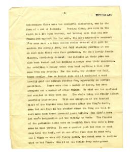 Typescript letter on paper