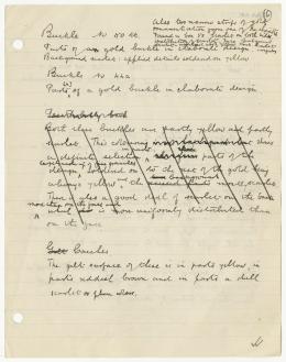 Handwritten notes on paper