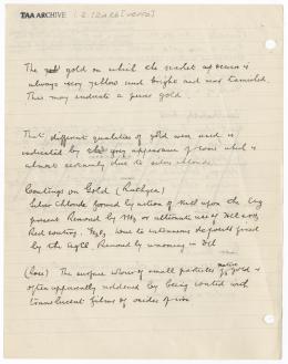 Handwritten notes on paper