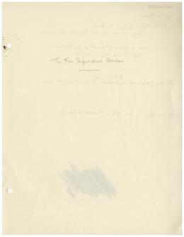 Handwritten notes on paper