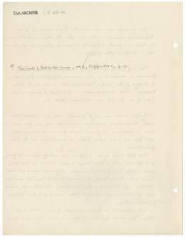 Handwritten notes on paper