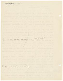 Handwritten notes on paper