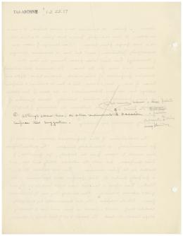 Handwritten notes on paper