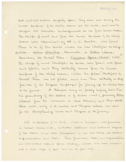 Handwritten notes on paper