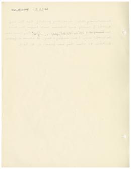 Handwritten notes on paper